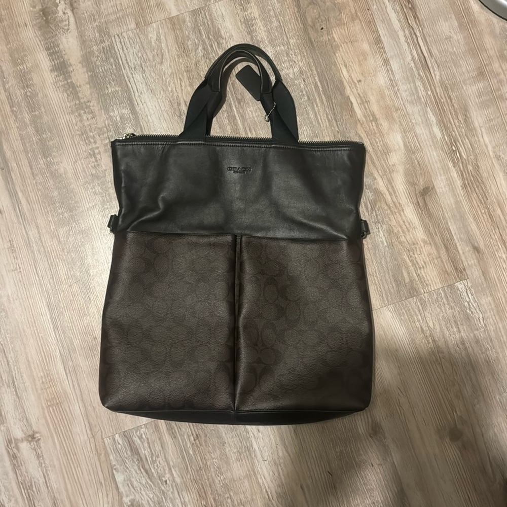 Coach Charles Men's Signature Foldover Tote Bag